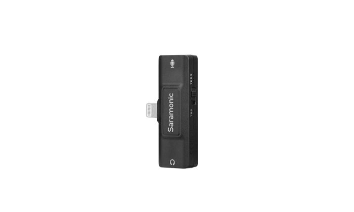 Аудиоинтрефейс Saramonic SR-EA2D Lightning для микрофона и наушников 3,5 мм