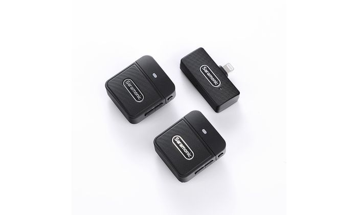 Радиосистема Saramonic Blink100 B4 TX+TX+RX приемник + 2 передатчика, разъем Lightning