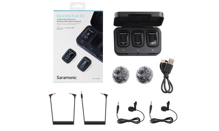 Радиосистема Saramonic Blink500 ProX B2 TX+TX+RX приемник + 2 передатчика, разъем 3,5 мм