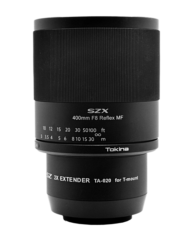 Объектив Tokina SZX SUPER TELE 400mm F8 Reflex MF для Nikon F + 2x телеконвертер