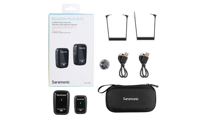 Радиосистема Saramonic Blink500 ProX Q10 TX+RX приемник + передатчик, разъем 3,5 мм