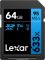 Карта памяти Lexar High-Performance 633x Blue SDXC 64GB UHS-I U3 V10, R/W 95/45 МБ/с