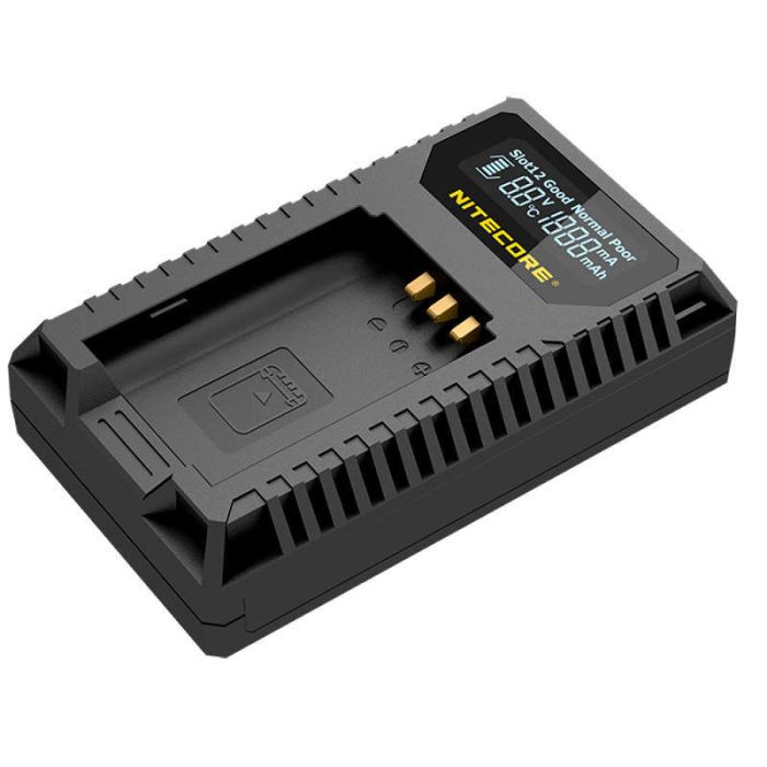 Зарядное устройство Nitecore USN2 Dual Slot USB Charger для аккумуляторов NP-BX1