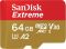 Карта памяти SanDisk Extreme microSDXC 64GB UHS-I U3 V30 A2