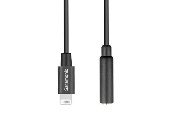 Кабель Saramonic SR-C2002 переходник с 3,5мм TRS на Lightning, длина 6 см