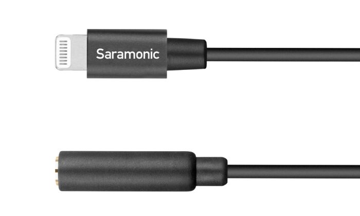 Кабель Saramonic SR-C2002 переходник с 3,5мм TRS на Lightning, длина 6 см