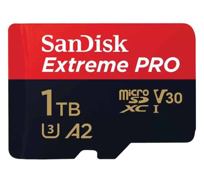 Карта памяти SanDisk Extreme Pro microSDXC 1TB UHS-I U3 V30 A2, R/W 160/90 МБ/с