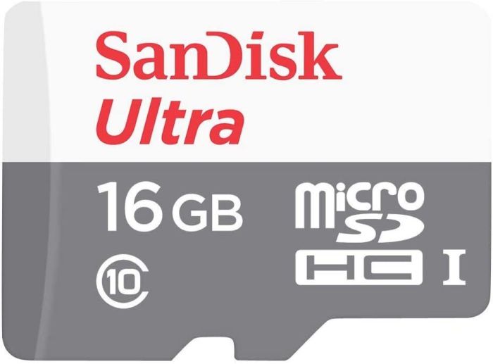 Карта памяти SanDisk Ultra microSDHC 16GB UHS-I, R 80 МБ/с