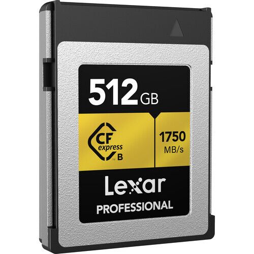 Карта памяти Lexar Professional Gold CFexpress Type B 512GB, R/W 1750/1500 МБ/с