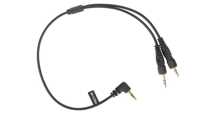 Кабель Saramonic SR-C2004 переходник c 2х3,5мм TRS на 3,5мм TRS, длина 33 см