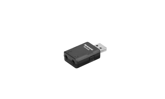 Аудиоинтрефейс Saramonic SR-EA2S USB-A для микрофона и наушников 3,5 мм