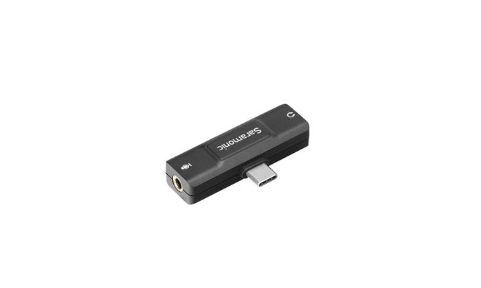 Аудиоинтрефейс Saramonic SR-EA2U USB-С для микрофона и наушников 3,5 мм