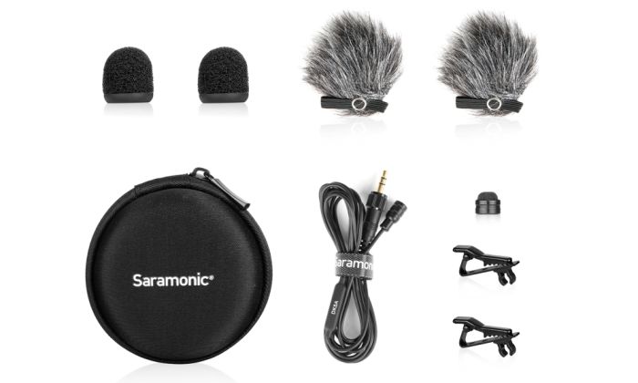 Микрофон петличный Saramonic DK5E влагозащищенный TA4F Mini XLR 4-PIN для радиосистем SHURE, TOA, Li