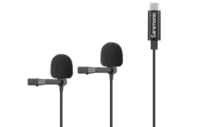 Микрофон петличный Saramonic LavMicro U3C двойной с кабелем 6 м, разъем Type-C