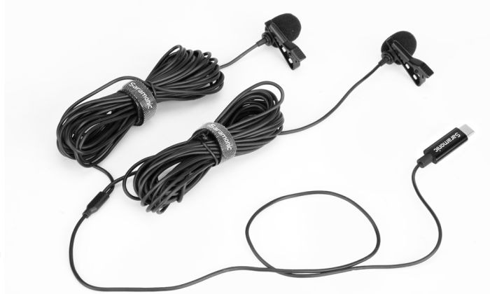 Микрофон петличный Saramonic LavMicro U3C двойной с кабелем 6 м, разъем Type-C