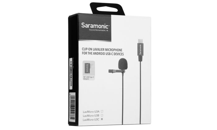 Микрофон петличный Saramonic LavMicro U3C двойной с кабелем 6 м, разъем Type-C