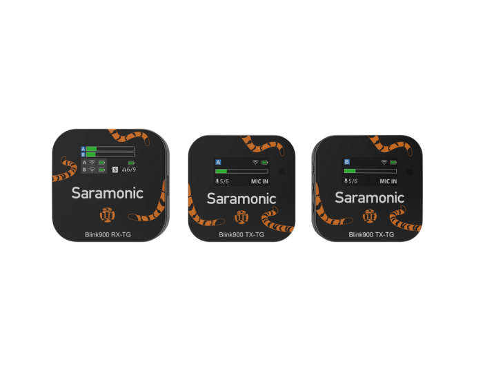Радиосистема Saramonic Blink900 B2 TG TX+TX+RX приемник + 2 передатчика, разъем 3,5 мм