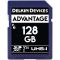 Карта памяти Delkin Devices Advantage SDXC 128GB UHS-I U3 V30, R/W 100/80 МБ/с