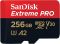 Карта памяти SanDisk Extreme Pro microSDXC 256GB UHS-I U3 V30 A2, R/W 200/140 МБ/с с адаптером