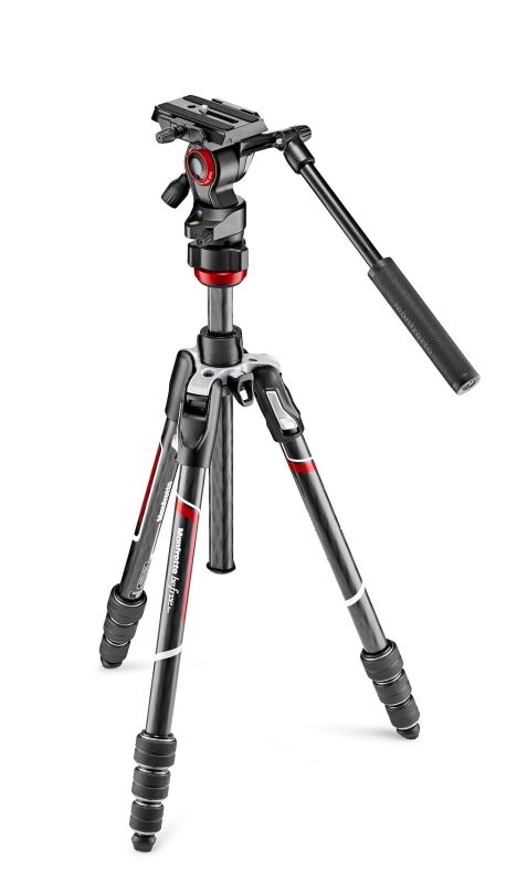 Штатив с видеоголовкой Manfrotto Befree Live Twist Lock Carbon