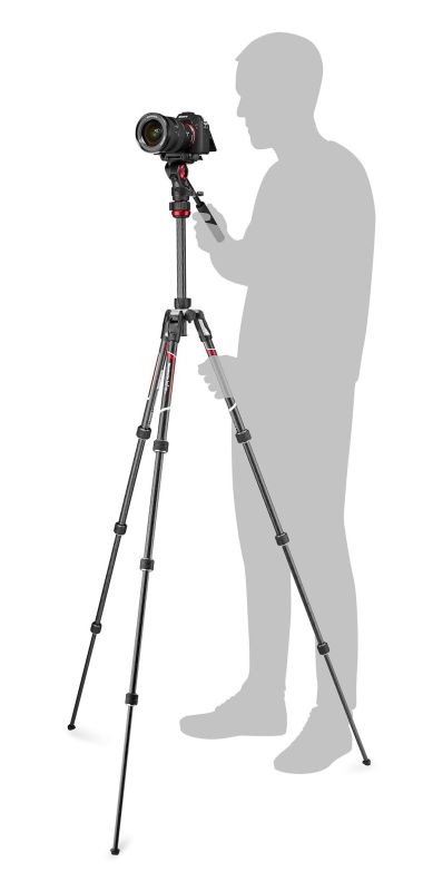 Штатив с видеоголовкой Manfrotto Befree Live Twist Lock Carbon