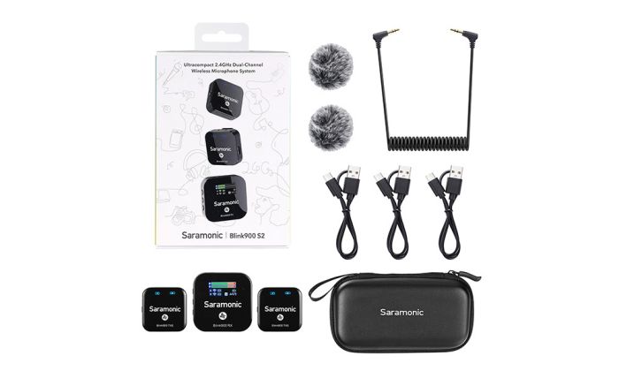 Радиосистема Saramonic Blink900 S2 TX+TX+RX приемник + 2 передатчика, разъем 3,5 мм