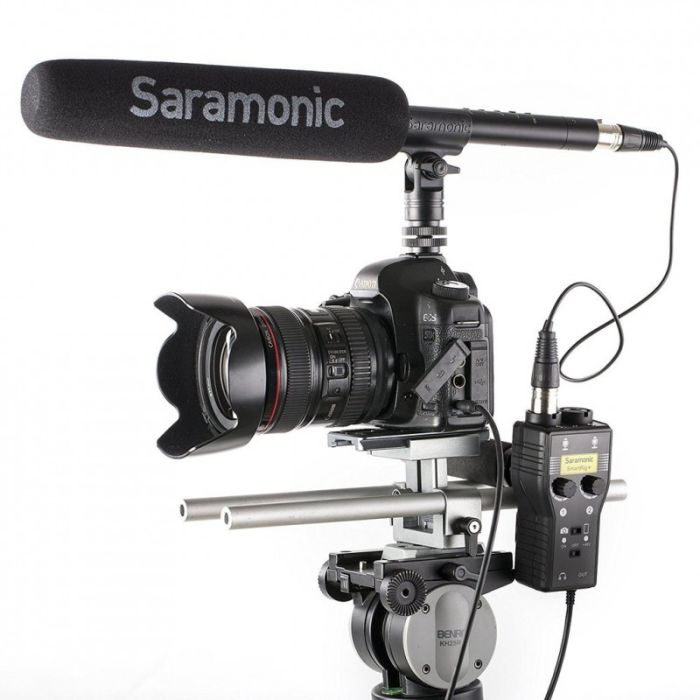 Микшер Saramonic SmartRig+ 2-канальный, вход: 2х XLR / 2х 1/4" / 2х 3,5 мм; выход: 3,5 TRS/TRRS