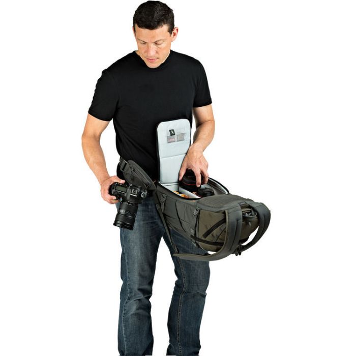 Рюкзак Lowepro Flipside Trek BP 350 AW серый/темно-зеленый