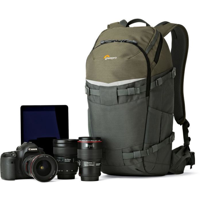 Рюкзак Lowepro Flipside Trek BP 350 AW серый/темно-зеленый