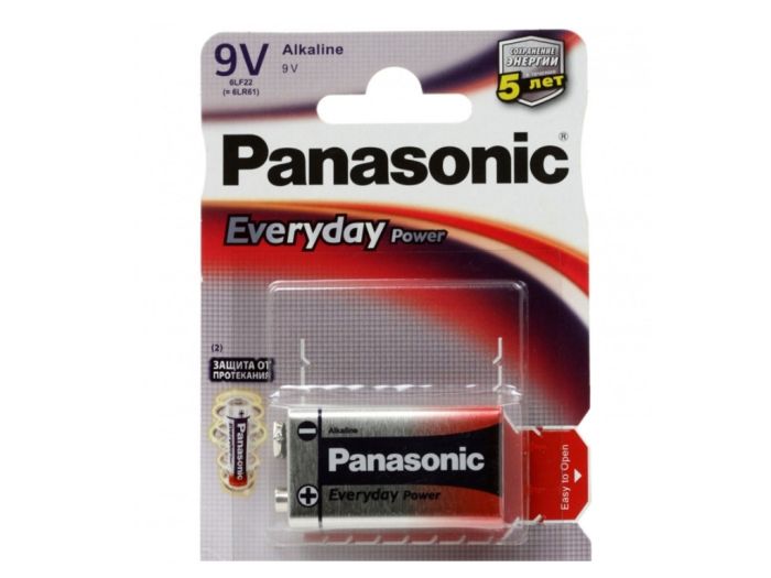 Батарейка Panasonic Everyday Power 9V щелочная 1 шт