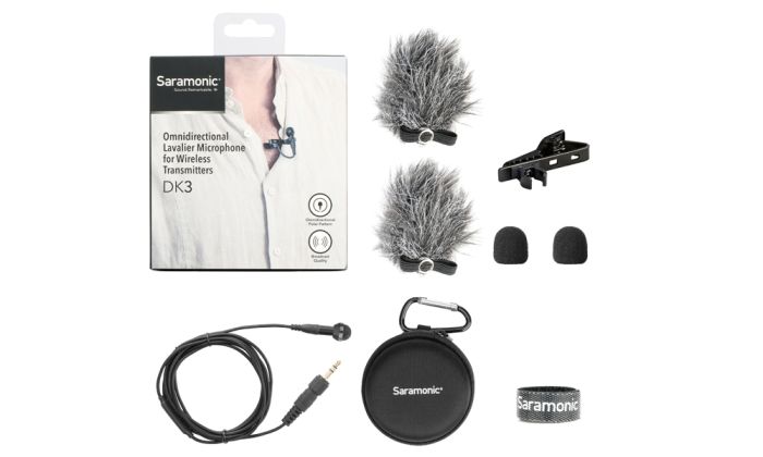Микрофон петличный Saramonic DK3A 3,5mm TRS для радиосистем Saramonic, Sennheiser, Rode и др.