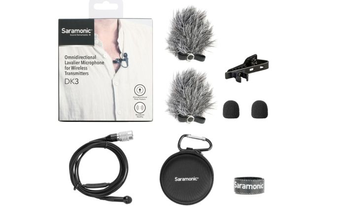 Микрофон петличный Saramonic DK3C 4-Pin для радиосистем Audio-Technica