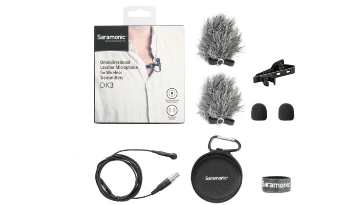 Микрофон петличный Saramonic DK3F TA3F mini XLR 3-PIN для радиосистем AKG, Samson