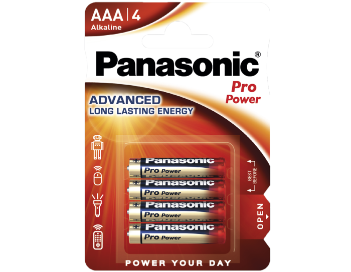 Батарейки Panasonic Pro Power AAA щелочные 4 шт