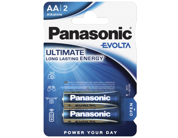 Батарейки Panasonic Evolta AA щелочные 2 шт