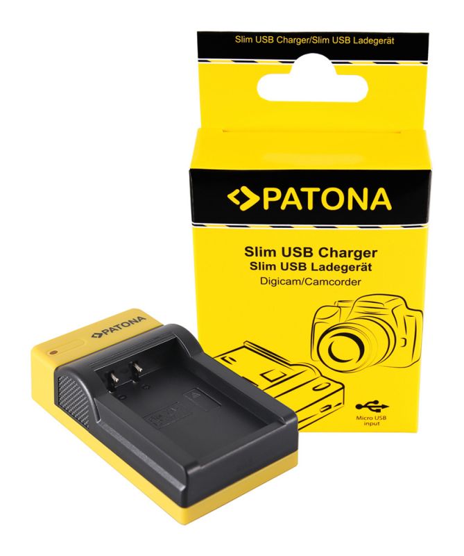 Зарядное устройство Patona Slim micro-USB Charger для аккумулятора LP-E17