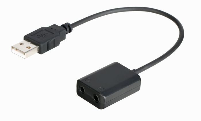 Аудиоинтрефейс Saramonic SR-EA2L USB с кабелем 15 см для микрофона и наушников 3,5 мм