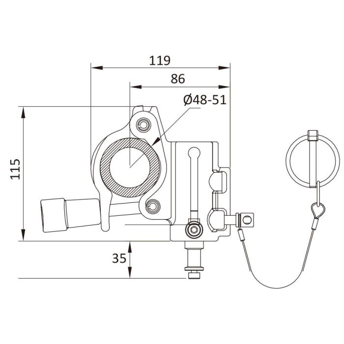 Зажим Kupo KCP-844 TV Coupler Silver