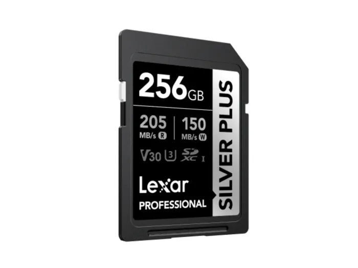 Карта памяти Lexar Professional SILVER PLUS SDXC 256GB UHS-I U3 V30 C10, R/W 205/150 МБ/с