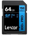 Карта памяти Lexar High-Performance 800xPro Blue SDXC 64GB UHS-I U3 V30, R 150 МБ/с Карта памяти Lexar High-Performance 800xPro Blue SDXC 64GB UHS-I U3 V30, R 150 МБ/с