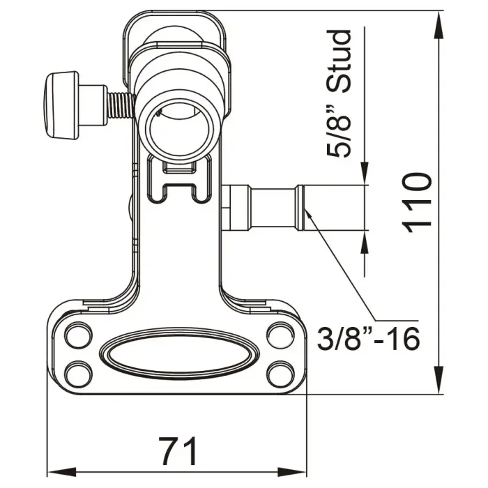 Зажим Kupo KCP-350 Mini Alli Clamp серебристый