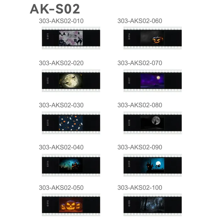 Набор слайдов Godox AK-S02 для насадки AK-R21 Хэллоуин