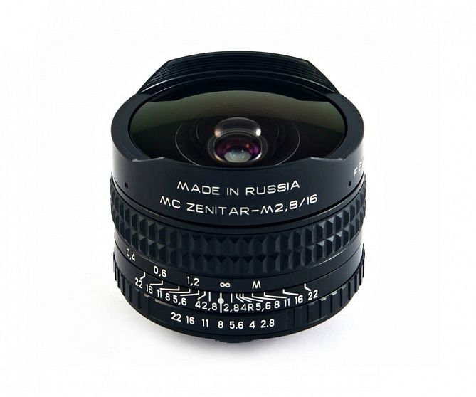 Объектив Зенит Зенитар-M 16mm f/2.8 M42