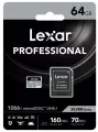 Карта памяти Lexar Professional 1066x Silver microSDXC 64GB UHS-I U3 V30 A2, R/W 160/70 МБ/с Карта памяти Lexar Professional 1066x Silver microSDXC 64GB UHS-I U3 V30 A2, R/W 160/70 МБ/с
