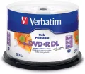 Оптический диск Verbatim DVD+R DL 8.5GB 8X Life Series Inkjet Printable, Spindle, 50 шт Оптический диск Verbatim DVD+R DL 8.5GB 8X Life Series Inkjet Printable, Spindle, 50 шт