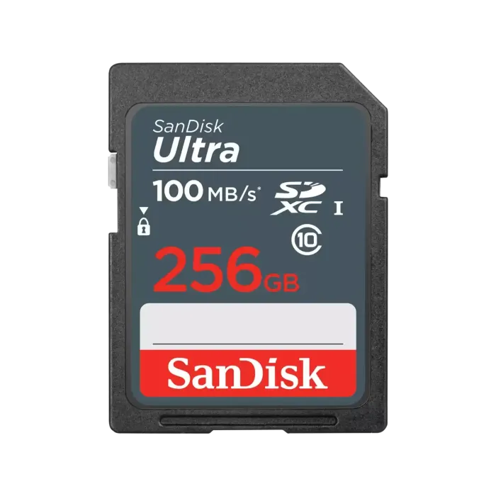 Карта памяти SanDisk Ultra SDXC 256GB, R 100 МБ/с