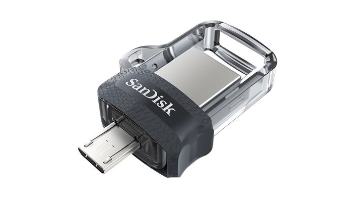 Флеш-накопитель SanDisk Ultra Dual Drive m3.0 USB-A/Micro B 32GB, R 130 МБ/с