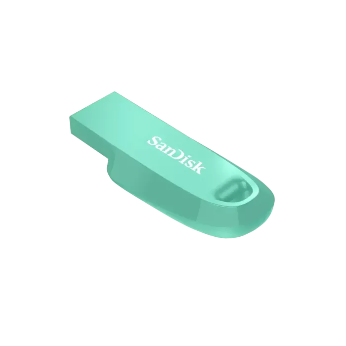 Флеш-накопитель SanDisk Ultra Curve USB 3.2 Gen1 64GB, R 100 МБ/с зеленый