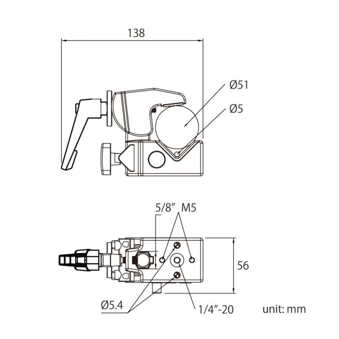 Зажим Kupo KCP-710B Convi Clamp Black W/Ratchet Handle & KCP-7SDL Saddle